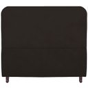 Ver imagem 4 de Cabeceira Casal Queen Estofada para Cama Box Lizza Veludo Marrom
