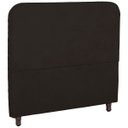Ver imagem 3 de Cabeceira Casal Queen Estofada para Cama Box Lizza Veludo Marrom
