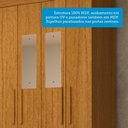 Ver imagem 5 de Guarda-Roupa Solteiro 4 Portas com Espelho 100% MDF 110cm Papoulas Espresso Móveis Marrom/Cinamomo