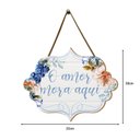 Ver imagem 5 de Placa de Porta Decoração Frases Amor Flores Sala Cozinha