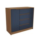 Ver imagem 2 de Cômoda 4 Gavetas 1 Porta de Madeira