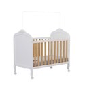 Ver imagem 3 de Berço Mini Cama 3 em 1 100% MDF Maya Espresso Móveis Branco Brilho/Amêndoa