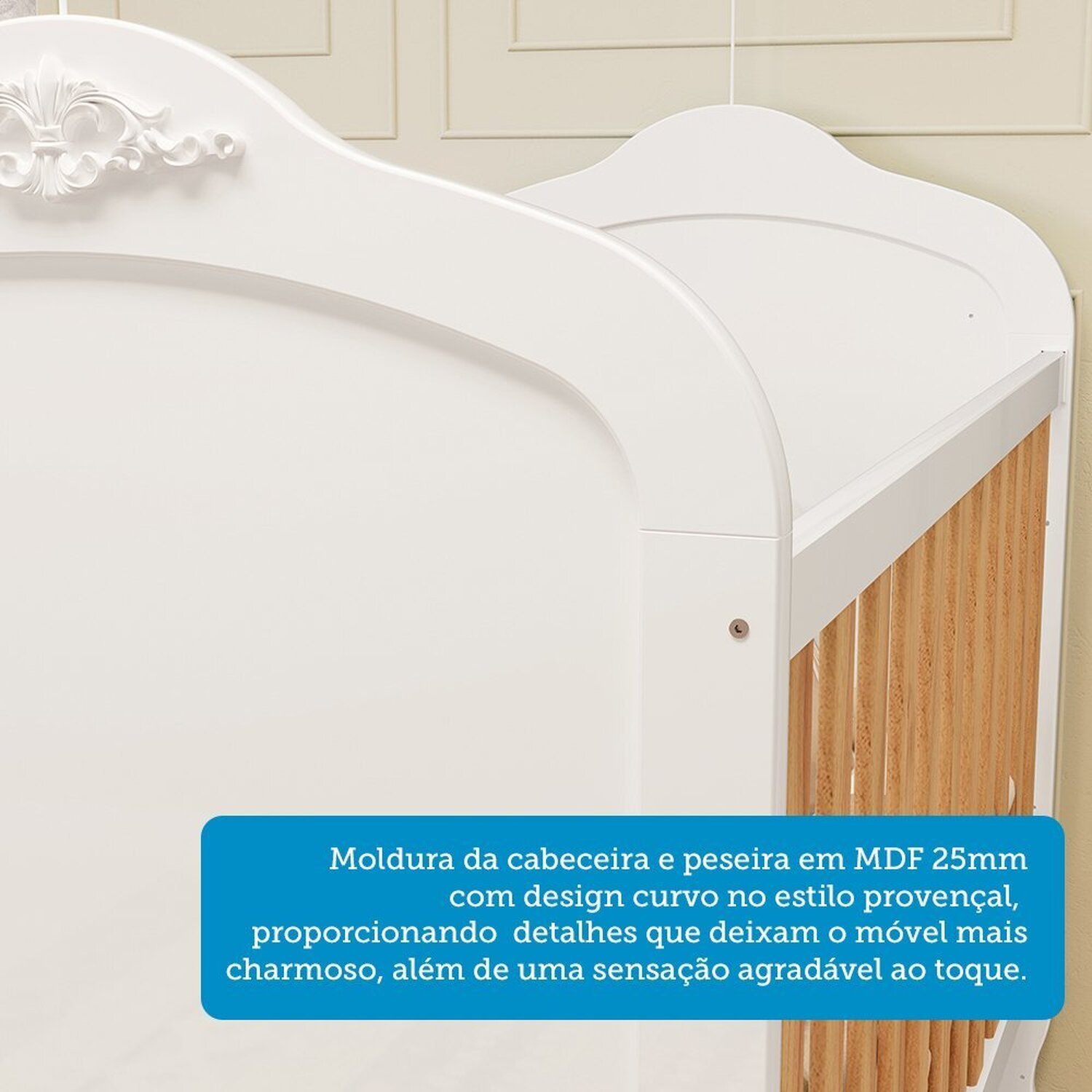 Berço Mini Cama 3 em 1 100% Mdf Maya Espresso Móveis - 9