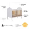Berço Mini Cama 3 em 1 100% Mdf Maya Espresso Móveis - 6
