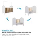 Ver imagem 7 de Berço Mini Cama 3 em 1 100% Mdf Maya Espresso Móveis