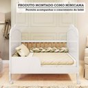 Ver mais imagens de Berço Mini Cama 3 em 1 100% MDF Maya Espresso Móveis Branco Brilho/Amêndoa