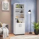 Ver imagem 5 de Armário Estante Multiuso Office Livreiro com 6 Portas 181,5cm