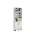 Ver imagem 3 de Armário Estante Multiuso Office Livreiro com 6 Portas 181,5cm Branco