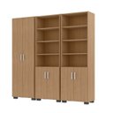 Ver imagem 2 de Armário Estante Multiuso Office Livreiro com 6 Portas 181,5cm