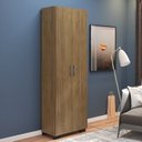 Ver imagem 6 de Armário Estante Multiuso Office Livreiro com 6 Portas 181,5cm Marrom/Freijó