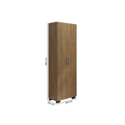 Armário Estante Multiuso Office Livreiro com 6 Portas 181,5cm - 6