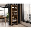 Ver mais imagens de Armário Estante Multiuso Office Livreiro com 6 Portas 181,5cm Marrom/Freijó