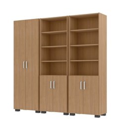 Armário Estante Multiuso Office Livreiro com 6 Portas 181,5cm - 2