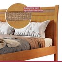 Ver imagem 7 de Conjunto Quarto de Casal Cama Casal 140cm Madeira Maciça Ratan e 2 Mesas de Cabeceira 2 GAVETAS2