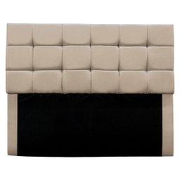 Cabeceira Estofada Cama Box Casal 160 Cm Ananda Suede:bege - 2