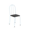 Ver imagem 5 de Conjunto de Mesa Tubular 70x70cm Tampo em MDF com 4 Cadeiras Ane B Branco/Preto