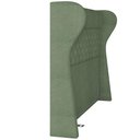 Ver mais imagens de Kit Cabeceira Cama Box Casal 195 Cm Madrid com Puff Recamier Santorini Bouclê Oliva - Lyam Decor