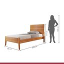 Ver imagem 4 de Conjunto Quarto de Solteiro Cama Solteiro 90cm e Cômoda 5 Gavetas com Sapateira Unique