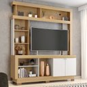 Ver imagem 3 de Estante Bilbau Nature Off White para Tv até 50 Polegadas 160cm Altura 188cm