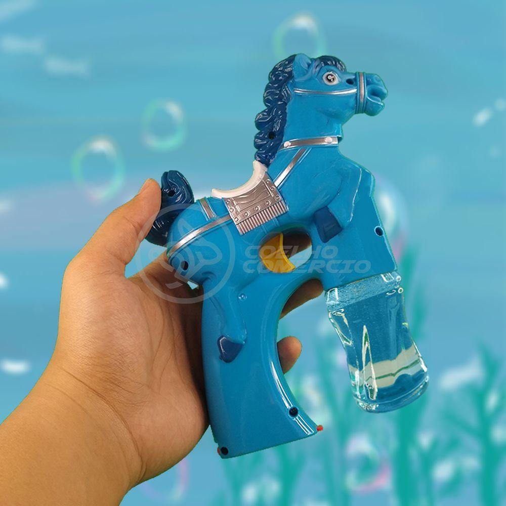 Cavalo Bolhudo Pop Tik Tok Lança Bolhas Azul 35 - 5