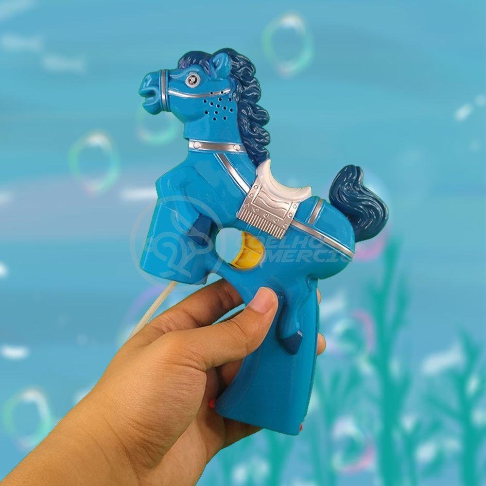 Cavalo Bolhudo Pop Tik Tok Lança Bolhas Azul 35 - 6