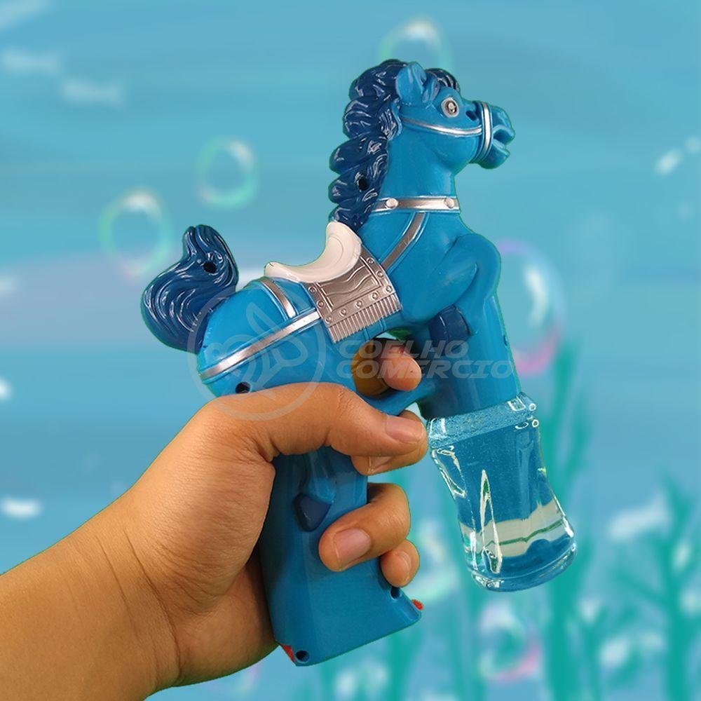 Cavalo Bolhudo Pop Tik Tok Lança Bolhas Azul 35 - 3