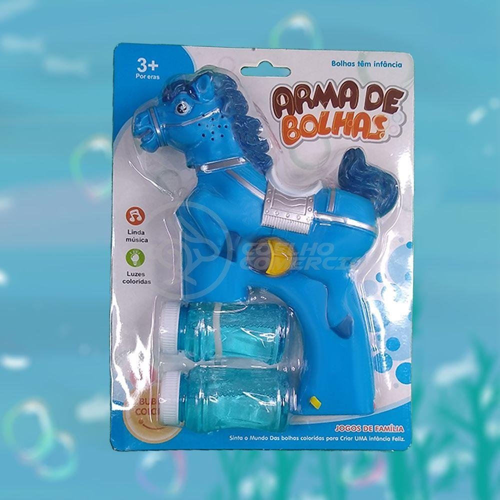 Cavalo Bolhudo Pop Tik Tok Lança Bolhas Azul 35 - 4