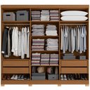 Ver imagem 2 de Guarda-roupa Casal 6 Portas Kappesberg Cb02r582, Azul, 242 Cm