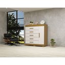 Ver imagem 3 de Cômoda Acp Móveis Rayane Prime 5gav C/sapateira 100% Mdf (cinamomo/off White)