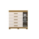 Ver imagem 2 de Cômoda Acp Móveis Rayane Prime 5gav C/sapateira 100% Mdf (cinamomo/off White)