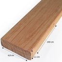 Ver imagem 2 de Ripa Aparelhada 4,8cm x 200cm x 2,1cm Jardim e Varanda Madeira do Brasil