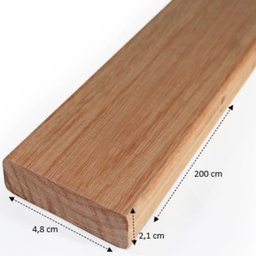 Ripa Aparelhada 4,8cm x 200cm x 2,1cm Jardim e Varanda Madeira do Brasil - 2