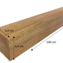 Ver imagem 2 de Ripa Aparelhada 3,4cm x 100cm x 3,4cm Jardim e Varanda Madeira do Brasil