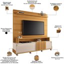 Ver imagem 3 de Estante Painel para TV 65 pol com Rodízios Cloud B01 Cinamomo Off White - Lyam Decor