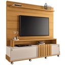 Ver imagem 2 de Estante Painel para TV 65 pol com Rodízios Cloud B01 Cinamomo Off White - Lyam Decor