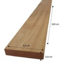 Ver imagem 4 de Ripa Aparelhada 4,8cm x 100cm x 0,9cm Jardim e Varanda Madeira do Brasil Marrom/Rosa Woodforce