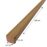 Ripa Aparelhada 2,1cm x 100cm x 2,1cm Jardim e Varanda Madeira do Brasil - 2