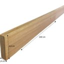 Ver imagem 3 de Ripa Aparelhada 4,8cm x 200cm x 0,9cm Madeira do Brasil Marrom/Rosa Woodforce