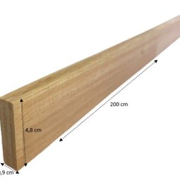 Ripa Aparelhada 4,8cm x 200cm x 0,9cm Madeira do Brasil - 3
