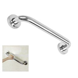 Alça de Apoio Inox Barra 30cm Segurança Idoso Gestante Banheiro Box Parede Suporte Acessibilidade Re - 1