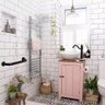 Barra de Apoio Inox Preto Fosco 40cm Alça Kit 3 Unidades Deficiente Idoso Cadeirante Box Corrimao - 7