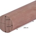 Ver imagem 2 de Bastão Roliço 3,4CMX200CM Jardim e Varanda Madeira do Brasil Marrom/Rosa Woodforce