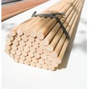 Ver imagem 1 de 50 Roliços Bastão Poleiro Vareta de Madeira Pinus 10mm X 60 Cm