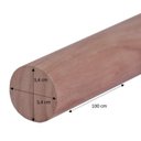 Ver imagem 2 de Bastão Roliço 3,4CMX100CM Jardim e Varanda Madeira do Brasil Marrom/Rosa Woodforce