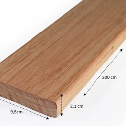 Tábua Aparelhada 9,5cmx200cm2,1cm Jardim e Varanda Madeira do Brasil - 2