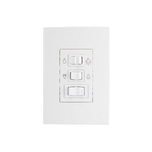 Conjunto Controle de Ventilador Bivolt Branco Clean