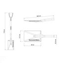 Ver imagem 3 de Vanga Quadrada 424/00 em Aço com Cabo de Madeira 74 Cm com Empunhadura Metálica Ergonômic