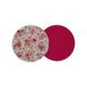 Kit com 6 Sousplat Dupla Face 35 cm - Cor Rosa e Rosa Escuro - 1