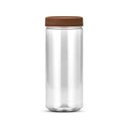 Ver imagem 1 de 12un Pote Multiuso Plástico Bazar 1400ml com Tampa Amadeirado G1124 Galvanotek