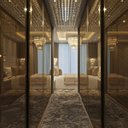 Ver imagem 3 de Lustre para Sala de Cristal Legítimo K9 Base Inox 80x25 Cm